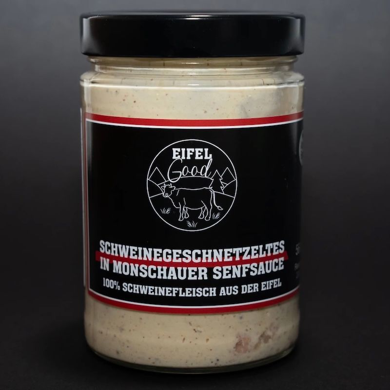 Schweinegeschnetzeltes in Monschauer Senfsauce