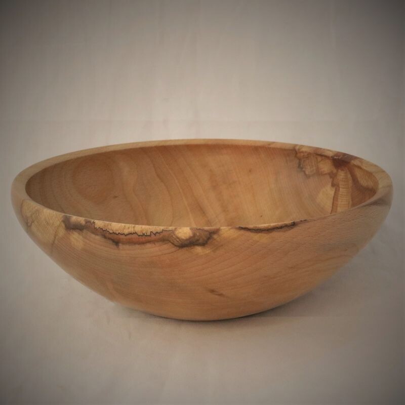 Buchenholzschale gestockt mit schöner Holzmaserung von Twinwood