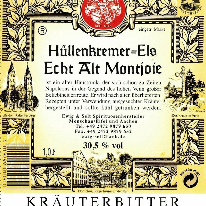 Kräuterbitter Hüllenkremer Els von Ewig und Selt in verschiedenen Größen