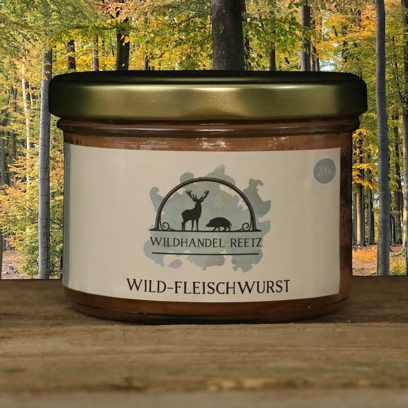 Wild-Fleischwurst vom Wildhandel Reetz 200g