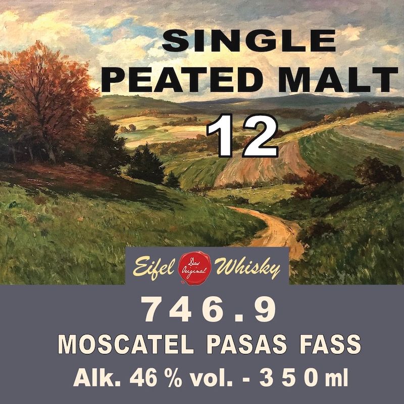 Eifel Whisky 746.9 Single Peated Malt 12 Jahre Moscatel Cask