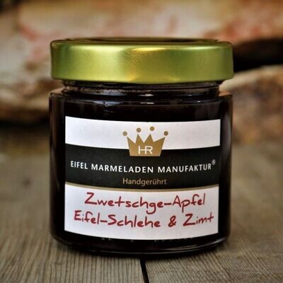 Zwetschge-Apfel-Schlehe-Zimt Fruchtaufstrich von der Eifel Marmeladen Manufaktur 240g