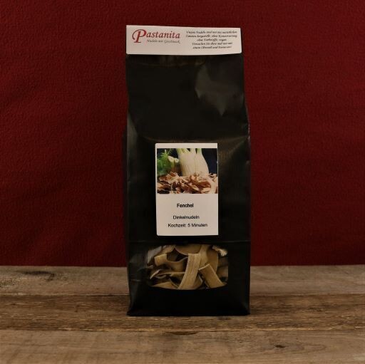 Dinkel Fenchelnudeln von Pastanita in Papierverpackung 250g