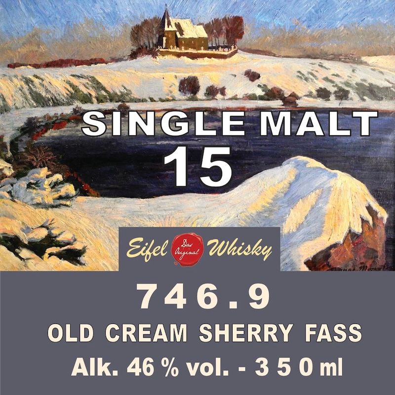 Eifel Whisky 746.9 Single Malt 15 Jahre Old Cream Sherry Cask