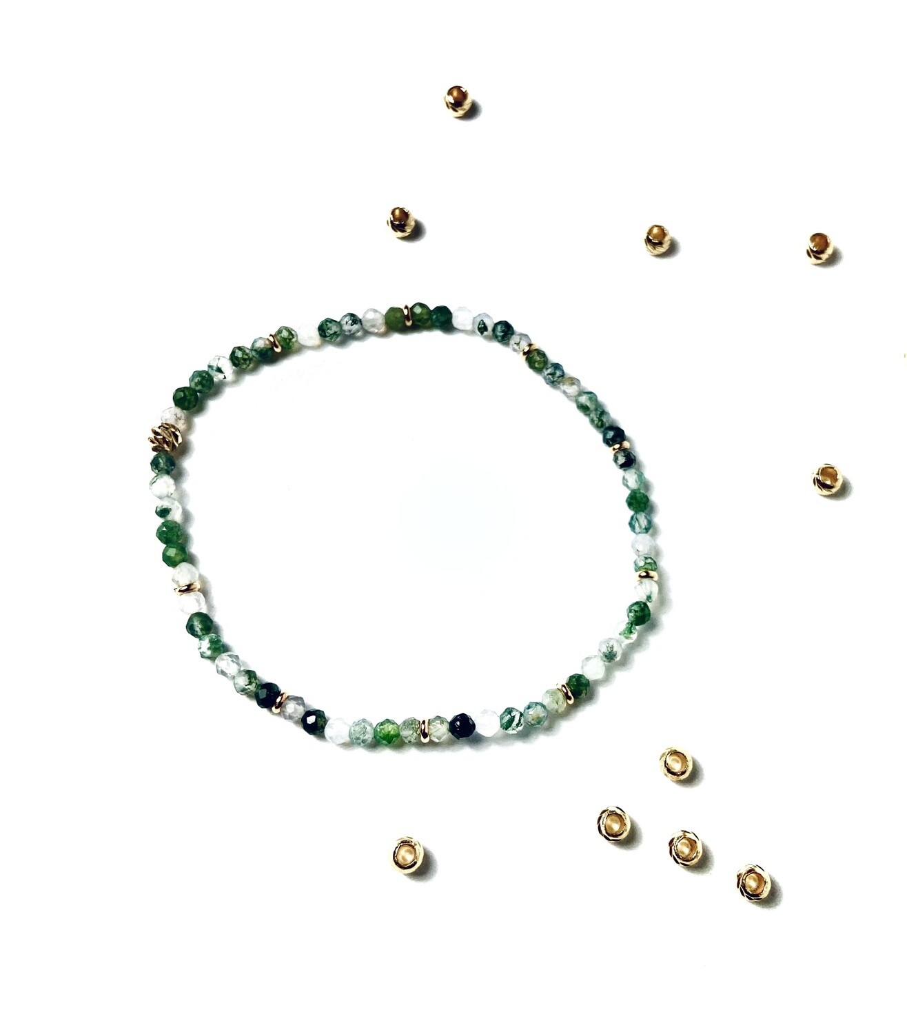 Bracelet Agate mousse