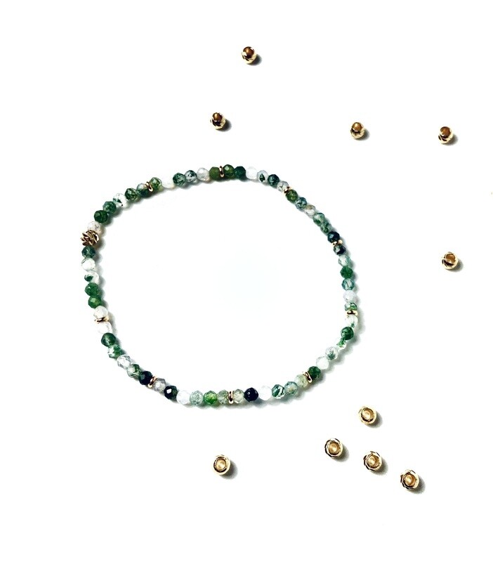 Bracelet Agate mousse