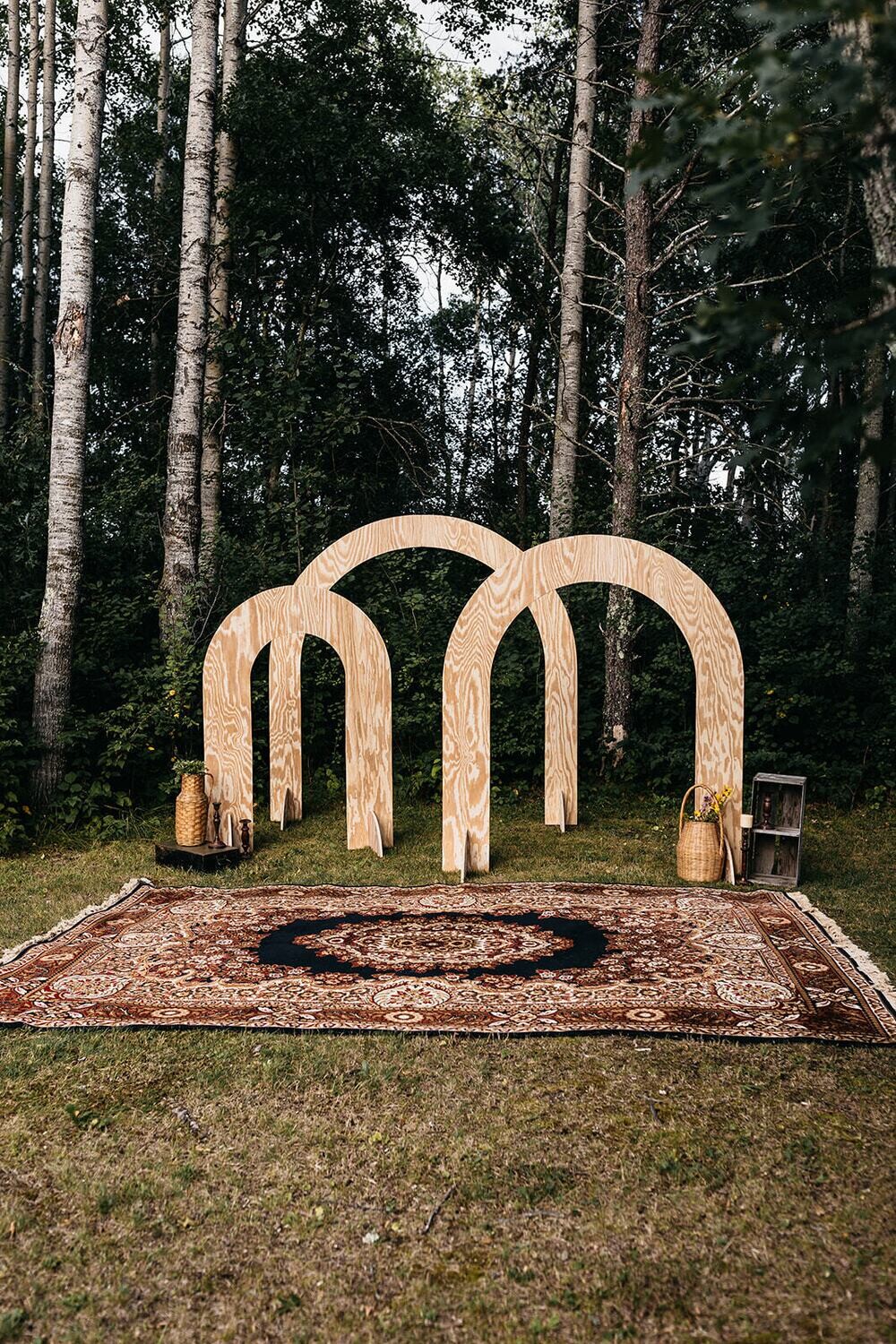 Natural Wood Arches