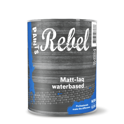 Rebel Paints Matt-laq WB ( Mat lakverf  voor hout binnen)