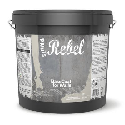 Rebel Paints Basecoat for walls ( Voorstrijk voor plafond en muren op kleur )