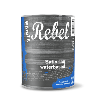 Rebel Paints Satin-laq WB ( Zijdeglans lakverf voor hout binnen)
