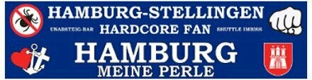 Seidenschal "Hamburg-Stellingen-Hardcorefan"
