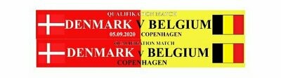 Jaquardschal "Danmark vs Belgium"