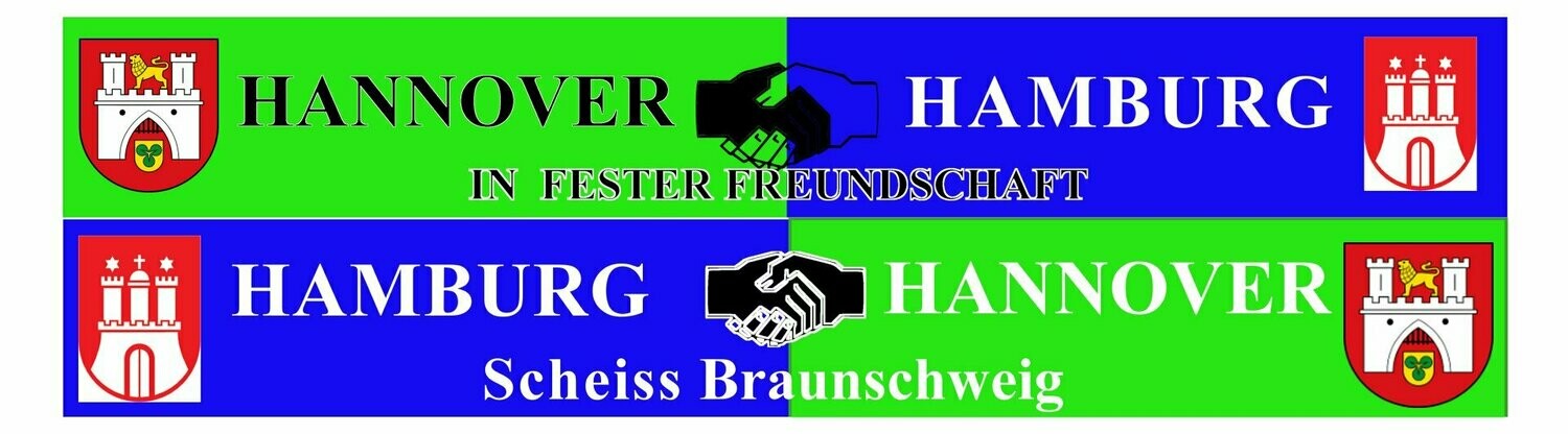 Seidenschal "Hamburg-Hannover" Freundschaftsschal