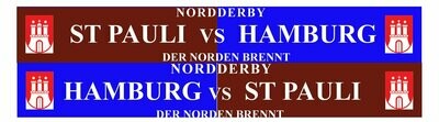 Seidenschal Nordderby
"Hamburg vs St Pauli"