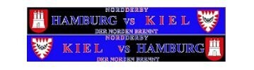 Seidenschal Seidenschal" Hamburg-Kiel Nordderby"
