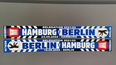 Jaquard Spielschal " Hamburg-Berlin" Relegation-23.5.2022