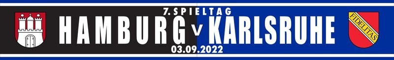 Spielschals Spielschals " Hamburg-Karlsruhe "