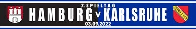 Spielschals " Hamburg-Karlsruhe "