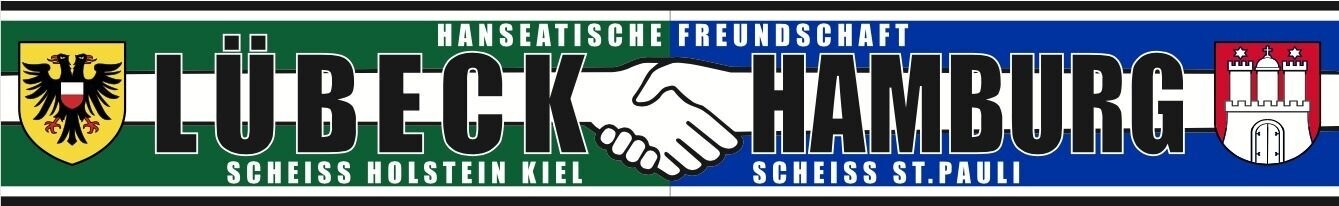 "Lübeck-Hamburg " Freundschaftsschal 2024