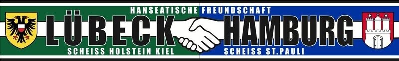 "Lübeck-Hamburg " Freundschaftsschal 2024