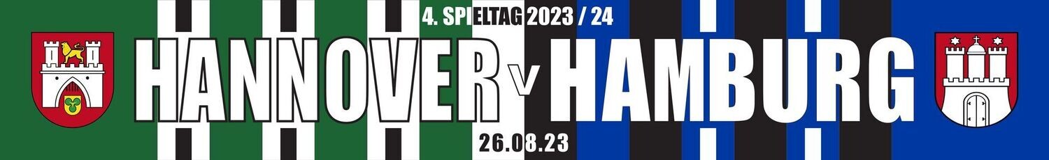 Spielschal " Hannover-Hamburg" 26.8.2023