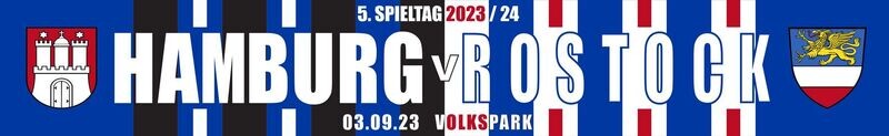 Spielschal Spielschal " Hamburg-Rostock " 3.9.2023