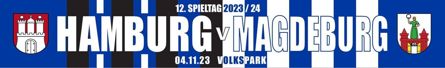 Spielschal " Hamburg-Magdeburg " 4.11.2023