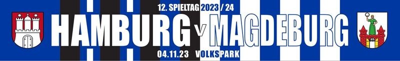 Spielschal Spielschal " Hamburg-Magdeburg " 4.11.2023
