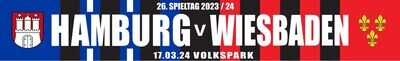 Spielschal " Hamburg-Wiesbaden " 17.3.2024