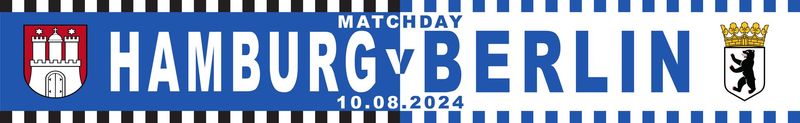 Spielschal Spielschal " Hamburg-Berlin-10.8.2024 "