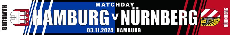 Spielschal Spielschal " Hamburg-Nürnberg "
