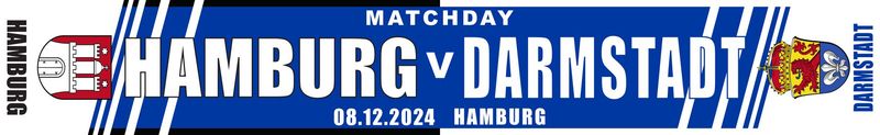Spielschal Spielschal " Hamburg-Darmstadt " 8.12.24