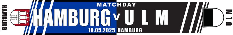 Spielschal Spielschal " Hamburg-Ulm " 10.5.25