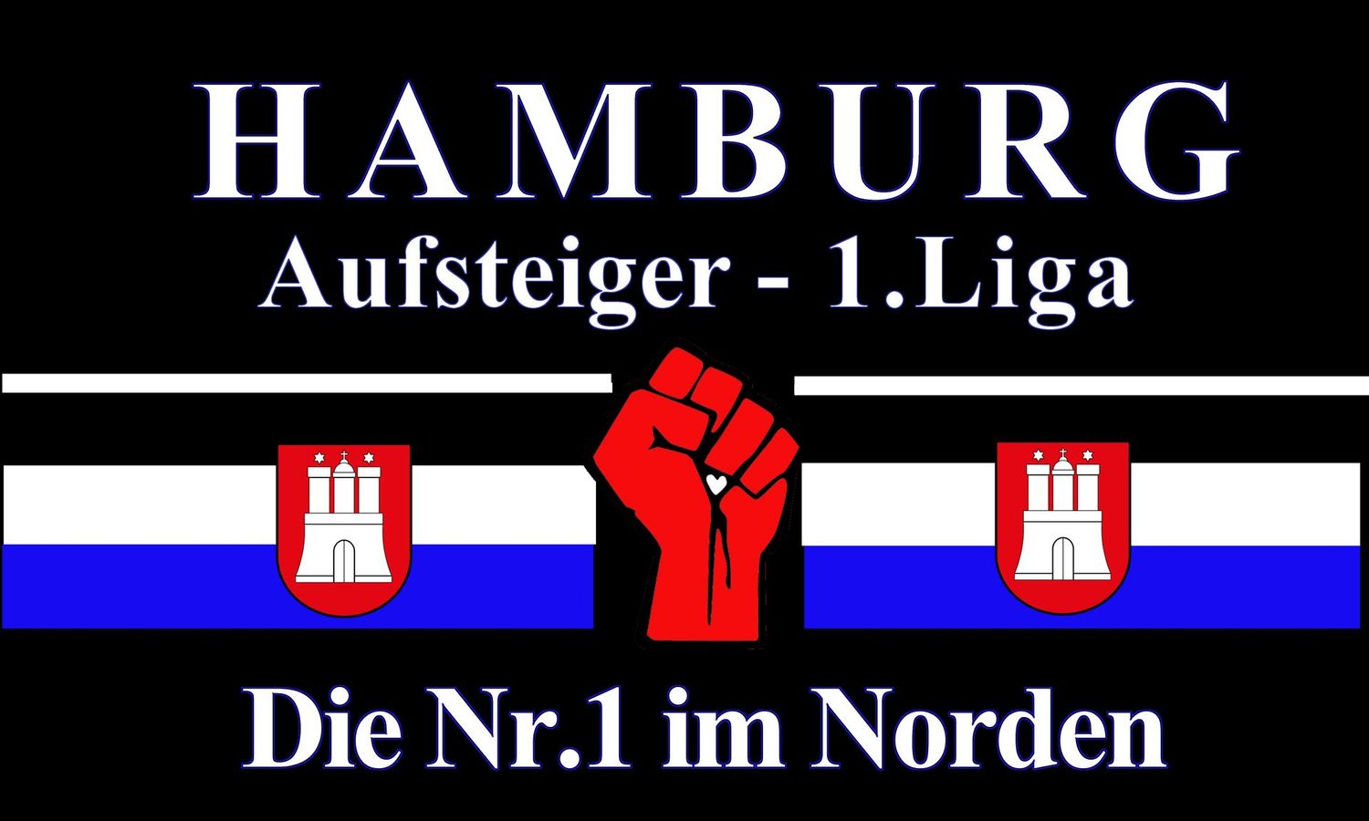Aufstiegs-Flagge 150*80cm mit Ösen