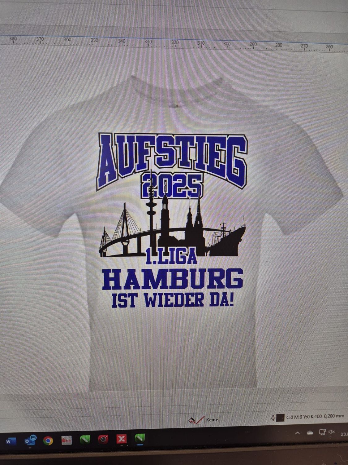 HH-Aufstiegs Tshirt 2025  in weiß
