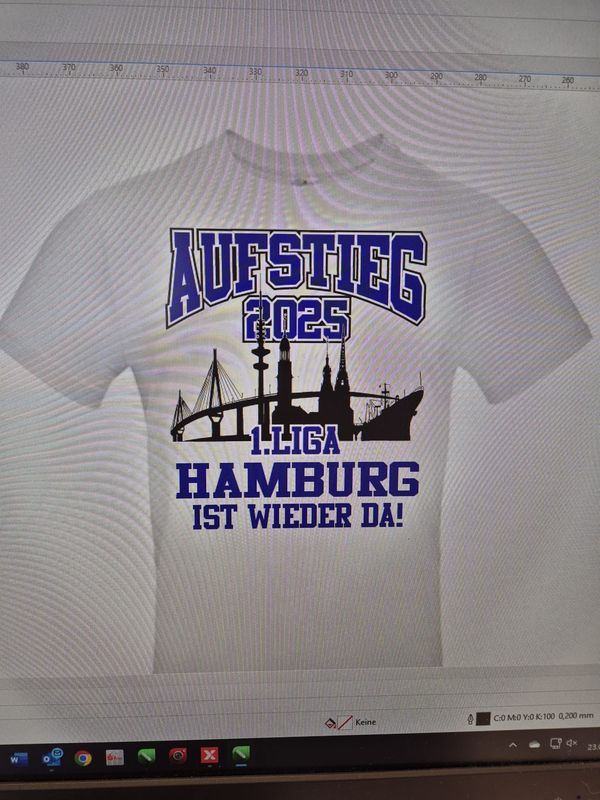 HH-Aufstiegs Tshirt 2025 in weiß HH-Aufstiegs Tshirt 2025 in weiß