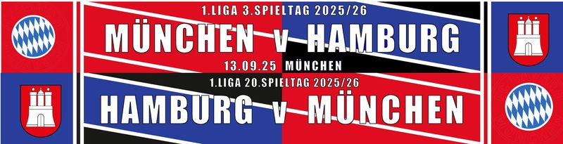 Spielschal Spielschal " Hamburg-München "
