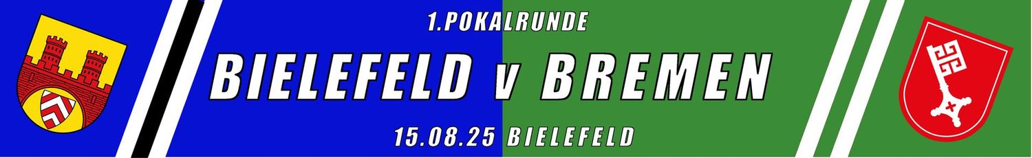 Spielschal " Bielefeld-Bremen " Pokal