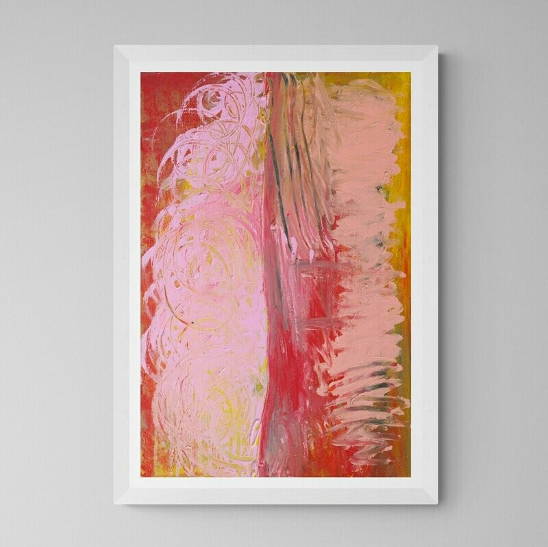 Art Print - Limited Edition - Title : "Pink Expression"