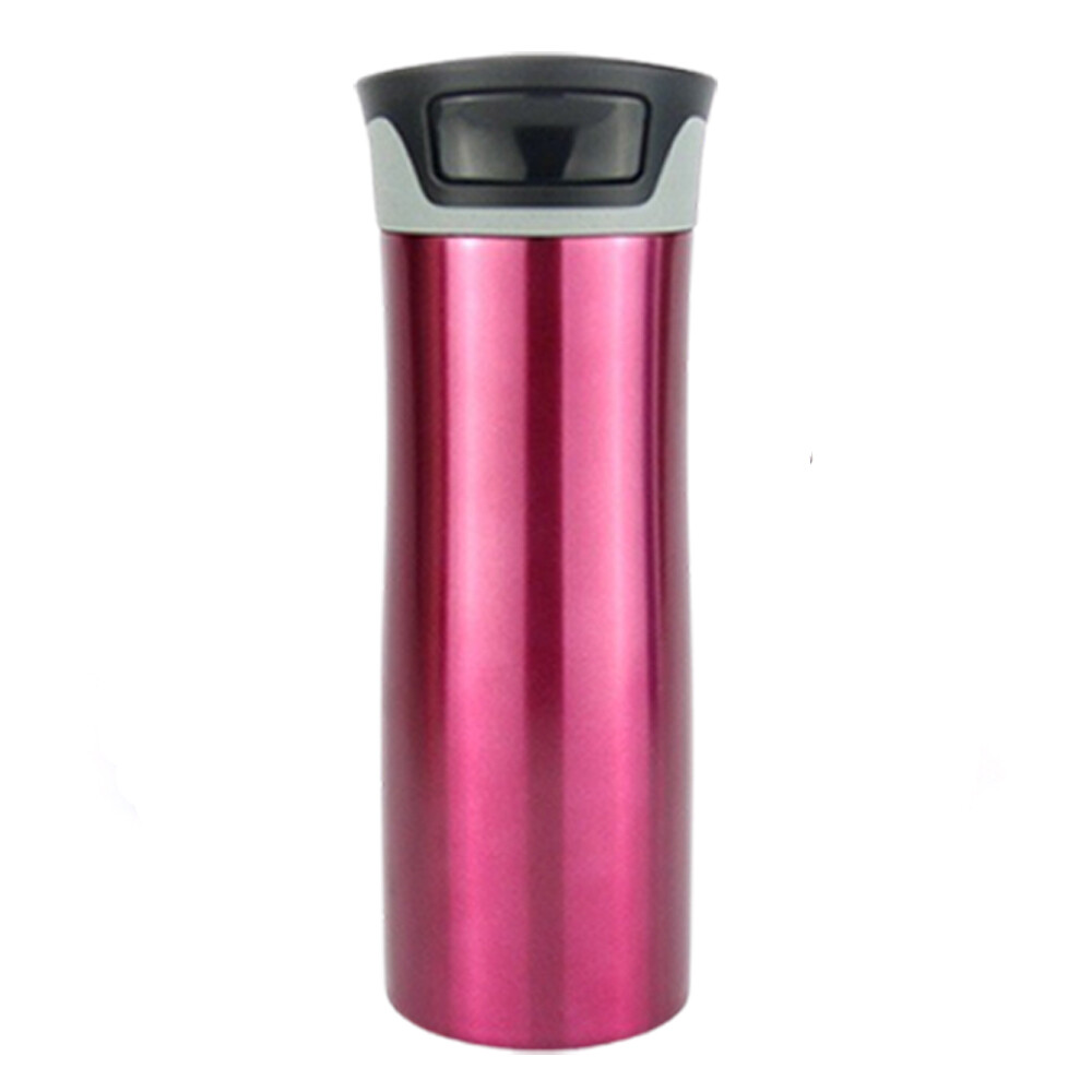 Autoseal, Stainless Steel Vacuum Insulated Travel Thermal Mug, Spill-Proof Tumbler, Holding Drink Hot and Cold, 500 ml (16.9 oz) (Red)