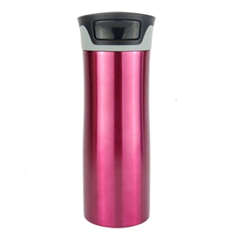 Autoseal, Stainless Steel Vacuum Insulated Travel Thermal Mug, Spill-Proof Tumbler, Holding Drink Hot and Cold, 500 ml (16.9 oz) (Red)