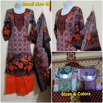Printed Firdousi Lawn