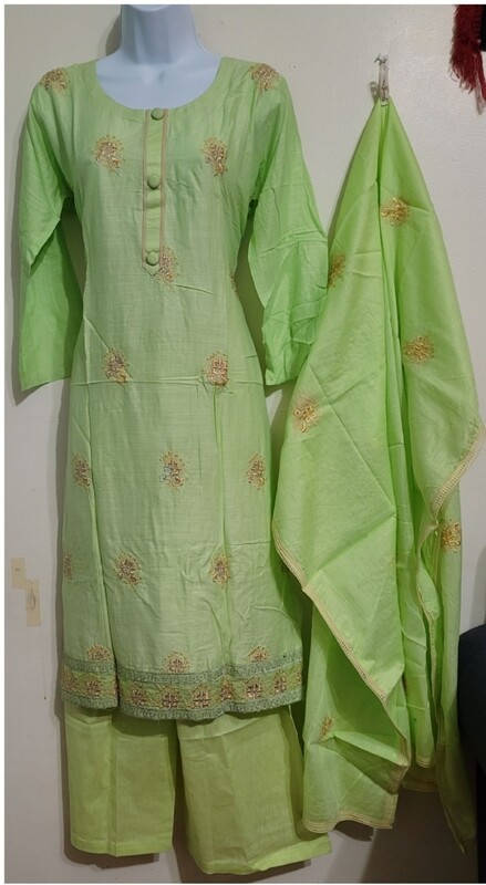 Embroidery Pure cotton suit