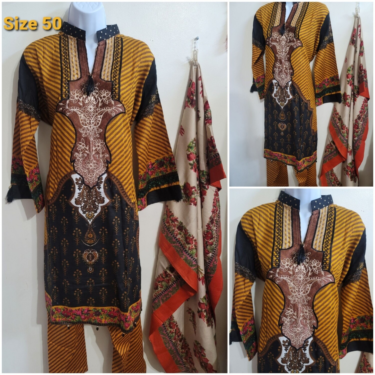 Embroidery Khaddar Suit