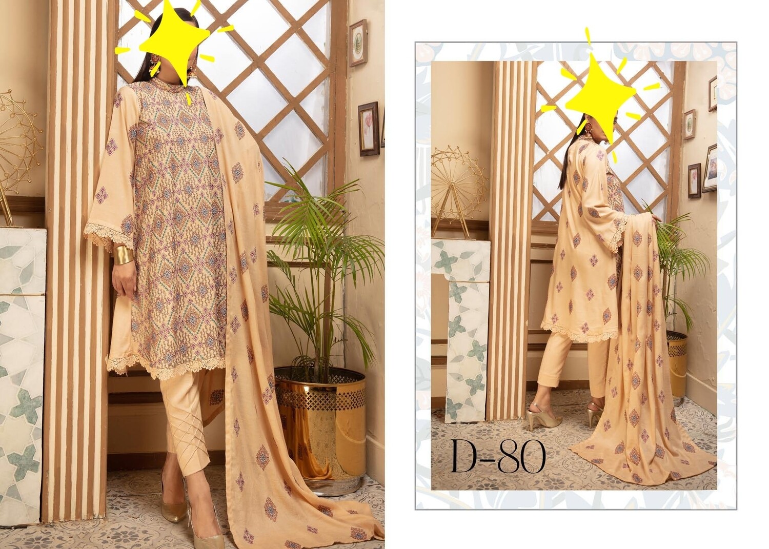 Dastoor Peach Collection