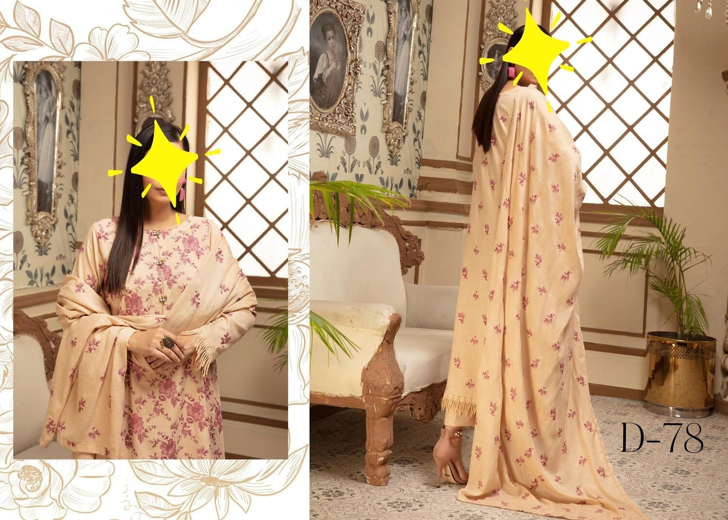 Dastoor Peach Collection