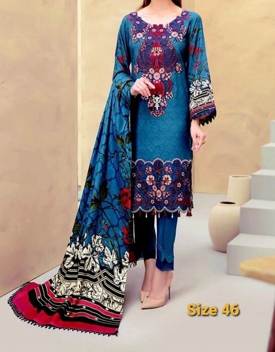 Blue Dastoor Luxury Linen