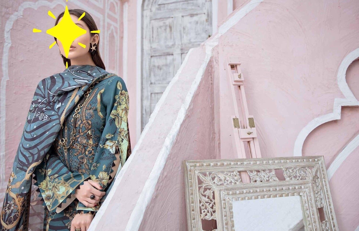 Teal- Ramsha Riwayat Luxury Lawn