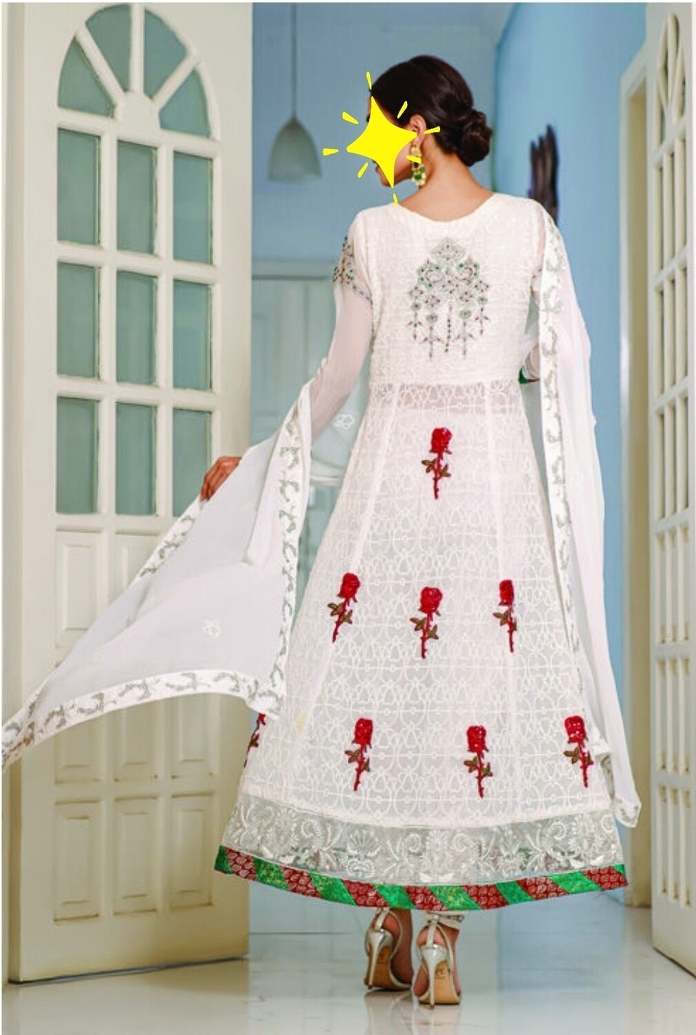 White- Dhani Luxury Chiffon Original Pakistani Suit