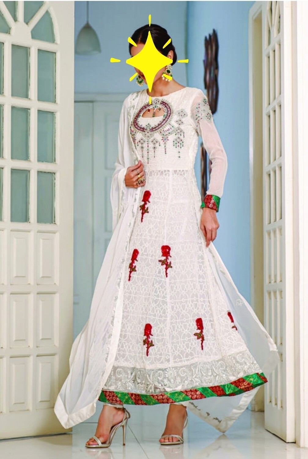 White- Dhani Luxury Chiffon Original Pakistani Suit